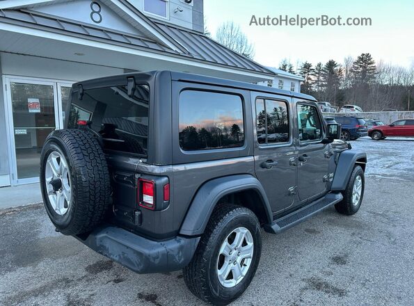 1C4HJXDG3KW527093 2019 JEEP WRANGLER Серый Передняя правая четверть