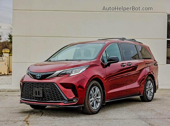 5TDXSKFC5NS055750 2022 TOYOTA SIENNA Бордовый Задняя правая четверть