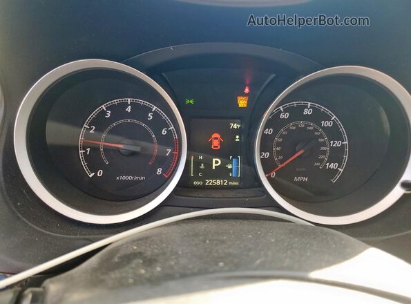 JA32U2FU4GU006159 2016 MITSUBISHI LANCER Белый Вид щитка приборов