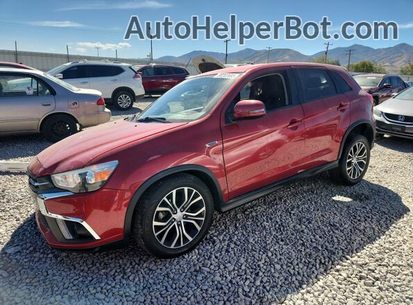 JA4AP3AW5JU015053 2018 MITSUBISHI OUTLANDER Красный Передняя левая четверть