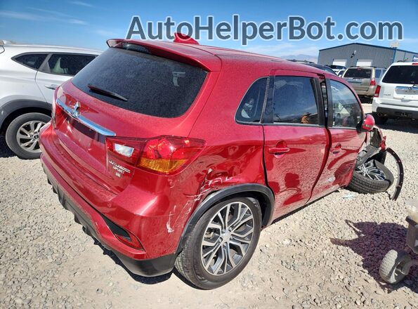 JA4AP3AW5JU015053 2018 MITSUBISHI OUTLANDER Красный Задняя правая четверть