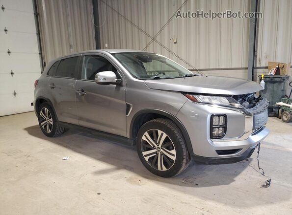 JA4AP4AU5LU004545 2020 MITSUBISHI OUTLANDER Серебряный Передняя правая четверть