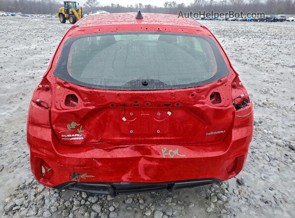 JF1GUABC2S8296973 2025 SUBARU IMPREZA Red Widok z tyłu