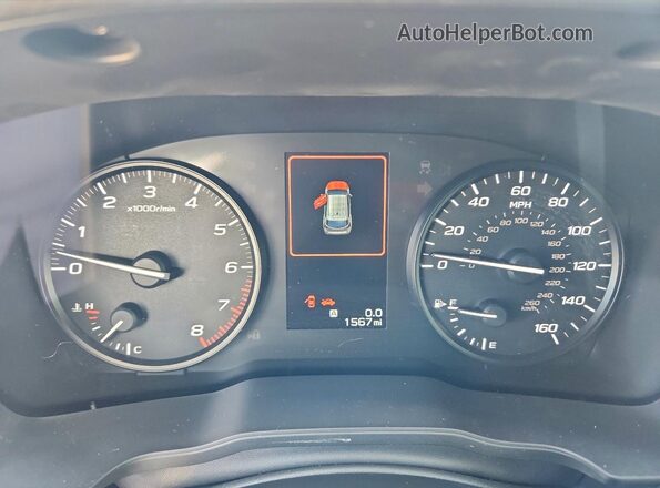 JF1GUABC7S8292529 2025 SUBARU IMPREZA Silver Widok zestawu wskaźników