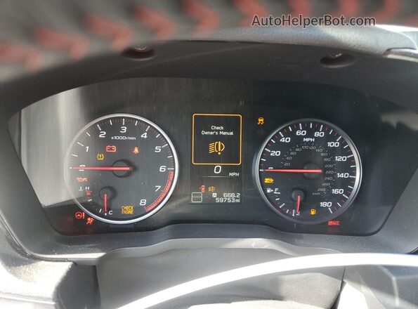 JF1VBAA60P9812094 2023 SUBARU WRX Белый Вид щитка приборов