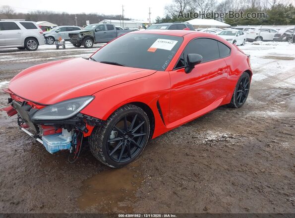 JF1ZNBE11P9757281 2023 TOYOTA GR86 Красный Передняя левая четверть