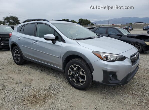 JF2GTADC7JH217274 2018 SUBARU CROSSTREK Серебряный Передняя правая четверть