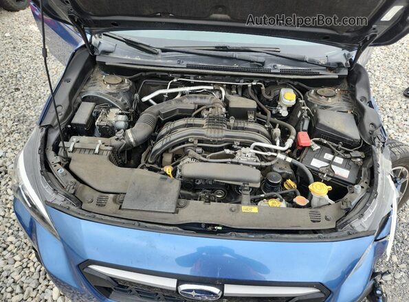 JF2GTAEC4L8275683 2020 SUBARU CROSSTREK Blue Widok komory silnika