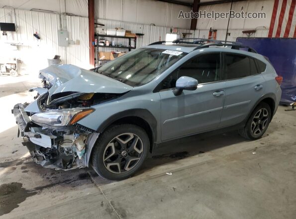 JF2GTALC3JH211196 2018 SUBARU CROSSTREK Синий Передняя левая четверть