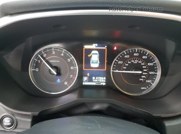 JF2GTAMC2J8261800 2018 SUBARU CROSSTREK Синий Вид щитка приборов