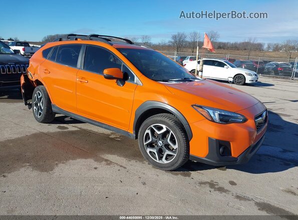 JF2GTAMC4JH346489 2018 SUBARU CROSSTREK Оранжевый Передняя правая четверть