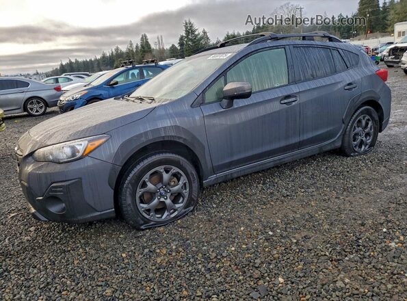 JF2GTHSC9PH271504 2023 SUBARU CROSSTREK Gray Vista tres cuartos delantera izquierda