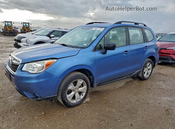 JF2SJABC3GH473648 2016 SUBARU FORESTER 2.5 Синий Передняя левая четверть