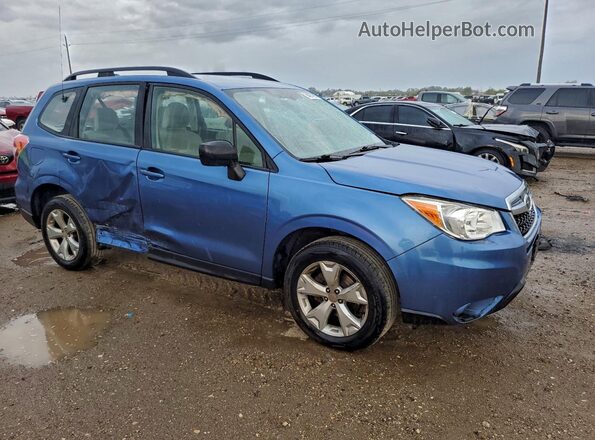 JF2SJABC3GH473648 2016 SUBARU FORESTER 2.5 Синий Передняя правая четверть
