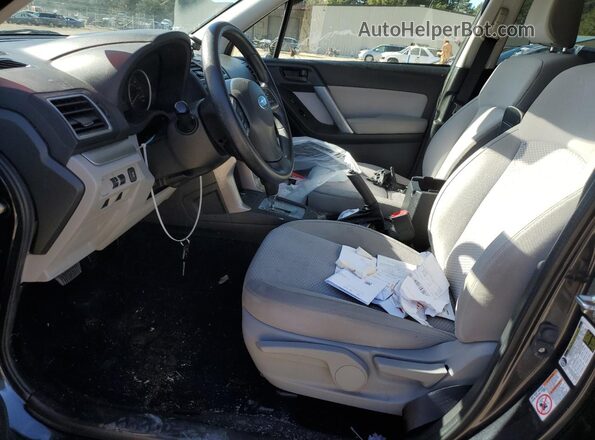 JF2SJABC5GH558748 2016 SUBARU FORESTER 2.5 Серый Вид салона спереди