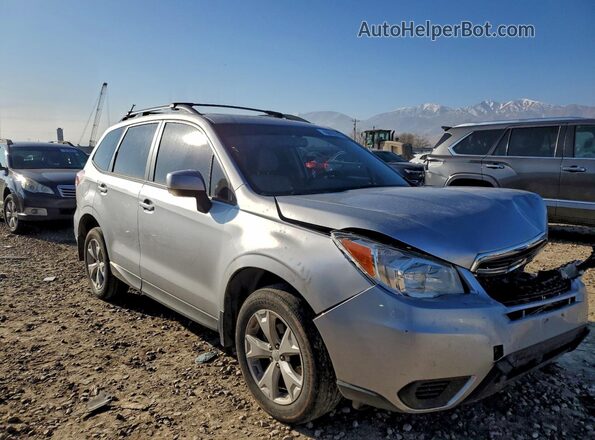 JF2SJADC3GH436063 2016 SUBARU FORESTER Серебряный Передняя правая четверть