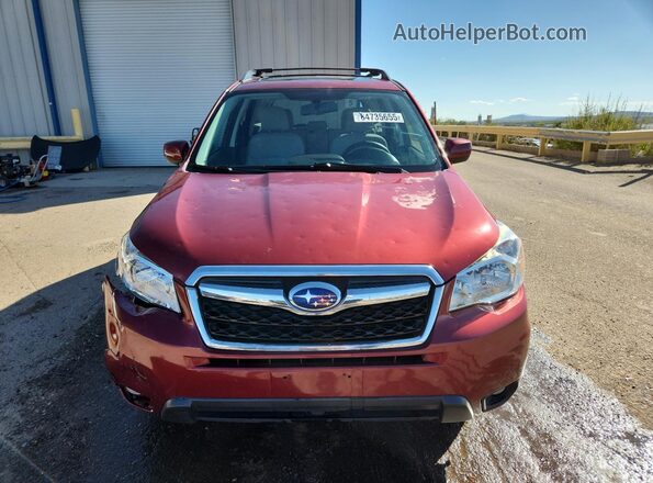 JF2SJADC4GH484557 2016 SUBARU FORESTER 2.5 Red Widok z przodu