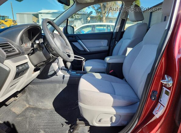 JF2SJADC4GH484557 2016 SUBARU FORESTER 2.5 Red Widok wnętrza z przodu