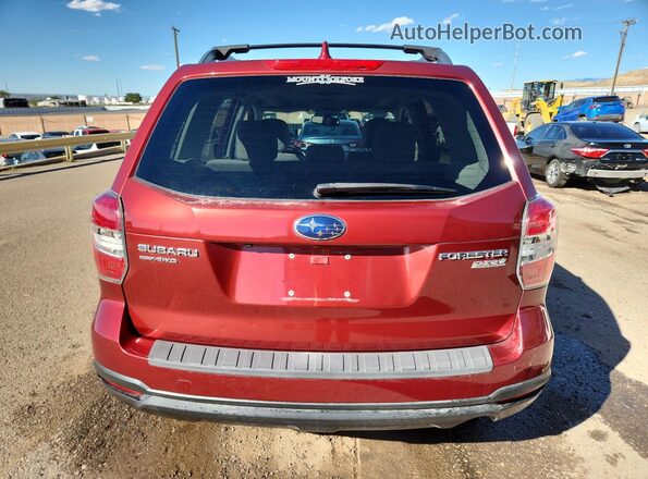 JF2SJADC4GH484557 2016 SUBARU FORESTER 2.5 Red Widok z tyłu