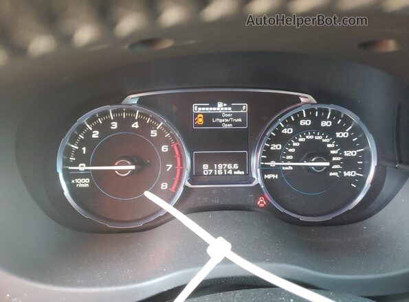 JF2SJAWC3HH596880 2017 SUBARU FORESTER 2.5I TO Серый Вид щитка приборов