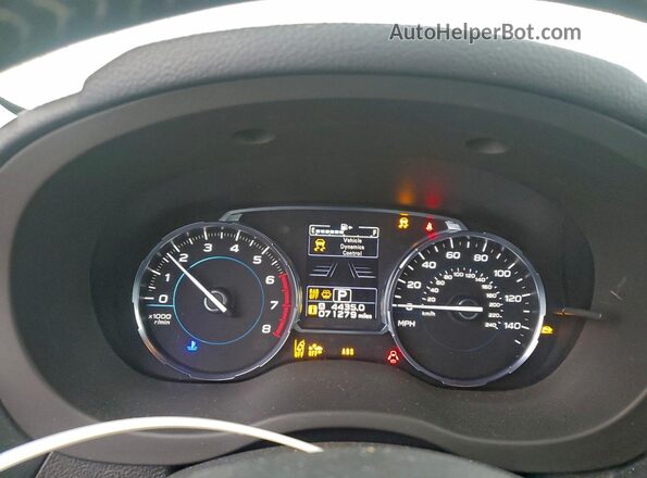 JF2SJAWC5HH496957 2017 SUBARU FORESTER 2.5I TO Белый Вид щитка приборов