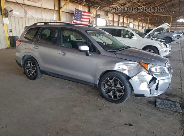 JF2SJGDC7GH484474 2016 SUBARU FORESTER2. Серебряный Передняя правая четверть