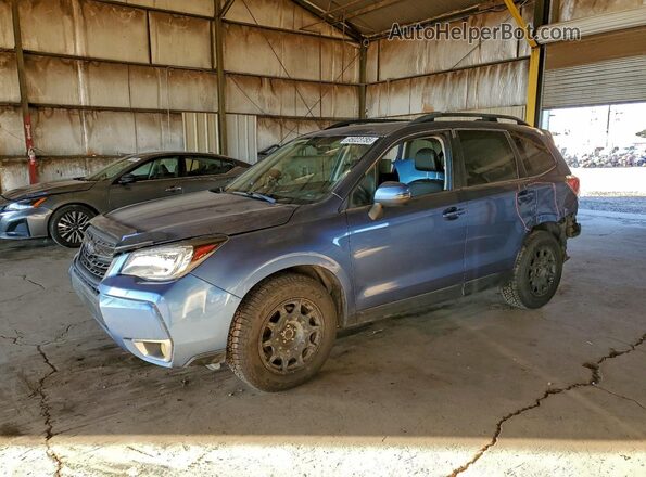 JF2SJGTC3HH425456 2017 SUBARU FORESTER2. Синий Передняя левая четверть