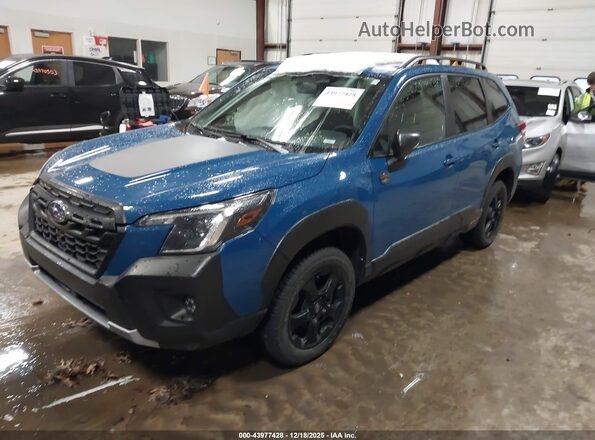 JF2SKAMC7NH495143 2022 SUBARU FORESTER Blue წინა მარცხენა ხედი სამი მეოთხედიდან
