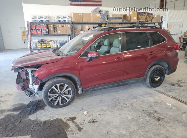 JF2SKANC0PH413402 2023 SUBARU FORESTER Красный Передняя левая четверть
