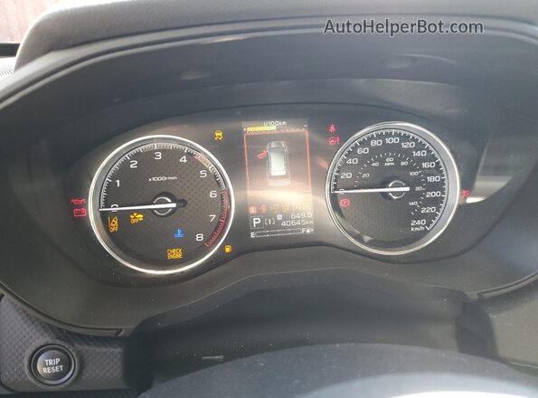 JF2SKEPC1NH522923 2022 SUBARU FORESTER Black Instrument cluster view