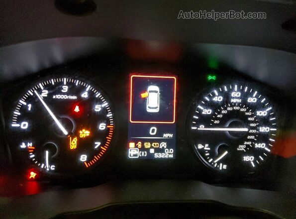 JF2SLDAC7SH539852 2025 SUBARU FORESTER White Widok zestawu wskaźników