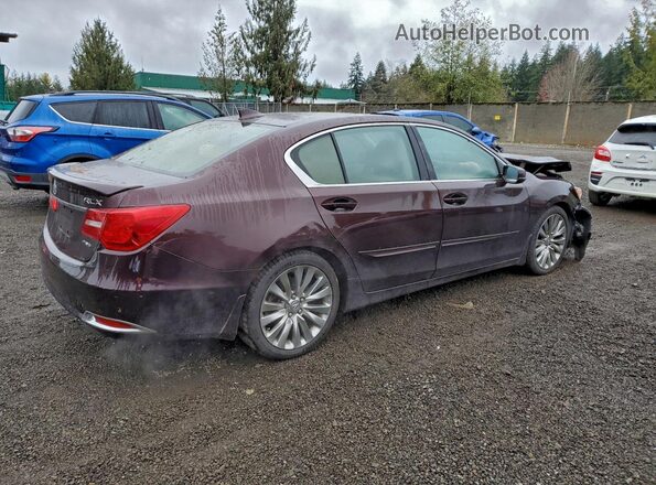 JH4KC1F50GC000287 2016 ACURA RLX Бордовый Задняя правая четверть