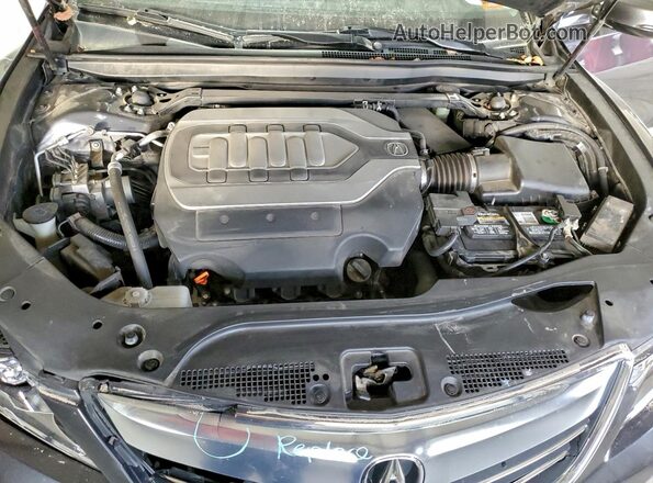 JH4KC1F51GC001917 2016 ACURA RLX Серый Вид задней части салона