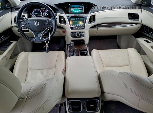 JH4KC1F56HC000599 2017 ACURA RLX Красный Вид панели приборов