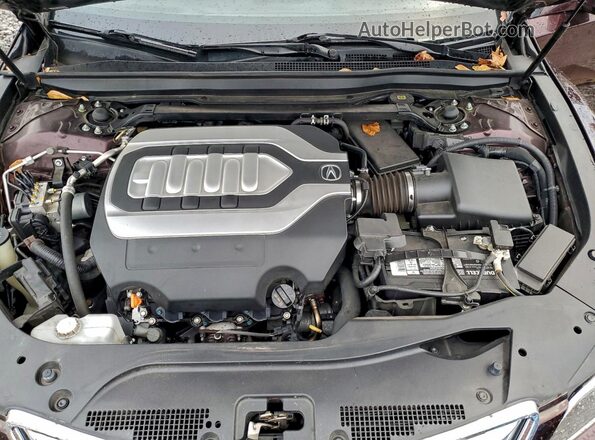 JH4KC1F56HC000599 2017 ACURA RLX Красный Вид задней части салона
