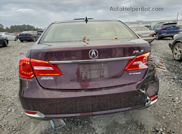 JH4KC1F56HC000599 2017 ACURA RLX Красный Вид сзади