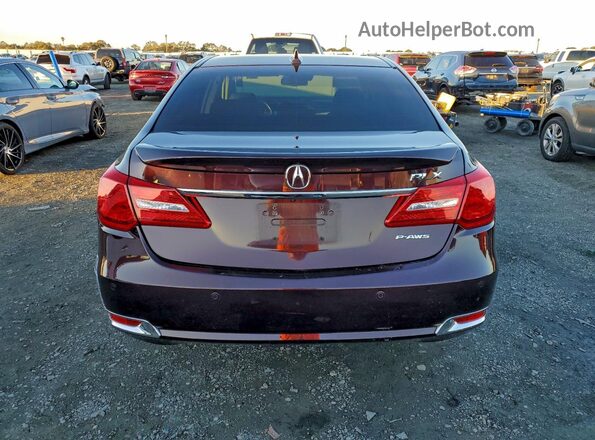 JH4KC1F99GC002008 2016 ACURA RLX Красный Вид сзади