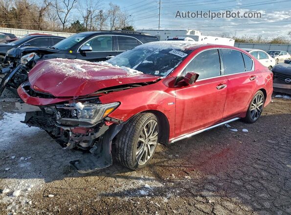JH4KC2F97LC000418 2020 ACURA RLX Red Vista tres cuartos delantera izquierda