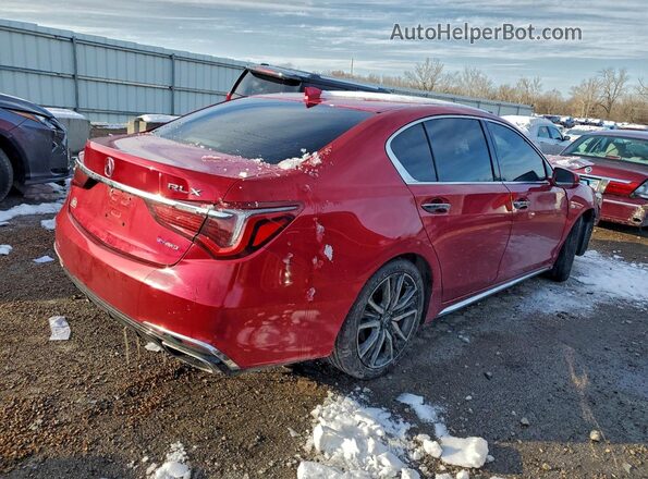 JH4KC2F97LC000418 2020 ACURA RLX Red Trasero derecho