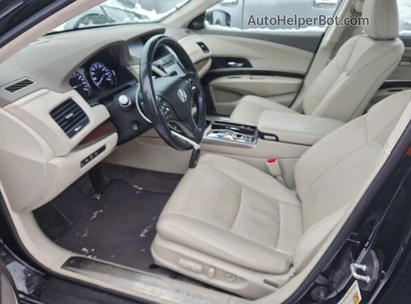 JH4KC2F99GC000118 2016 ACURA RLX Черный Вид салона спереди