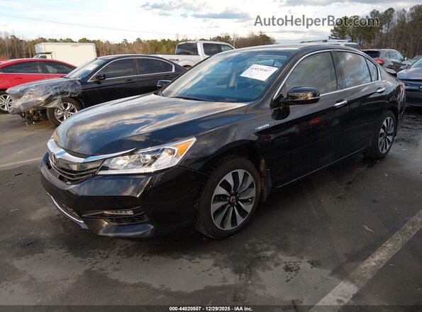 JHMCR6F59HC015632 2017 HONDA ACCORD HYBRID Черный Передняя левая четверть