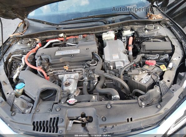 JHMCR6F59HC015632 2017 HONDA ACCORD HYBRID Черный Вид сзади