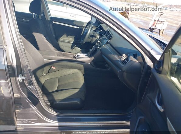 JHMFC1F38KX011233 2019 HONDA CIVIC Gray Widok wnętrza z przodu