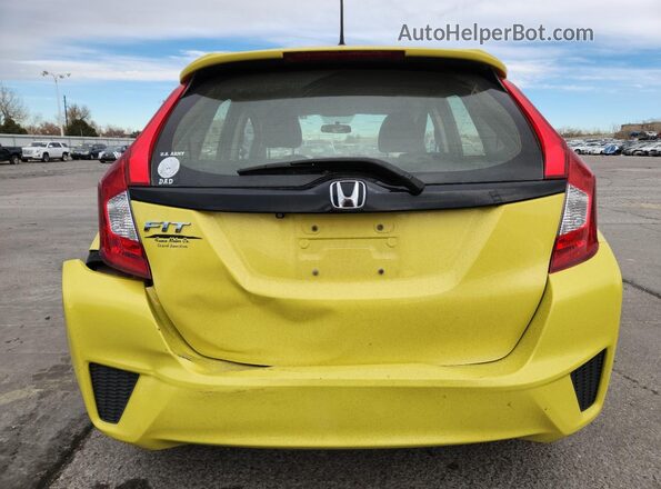 JHMGK5H53GS010959 2016 HONDA FIT Yellow Widok z tyłu