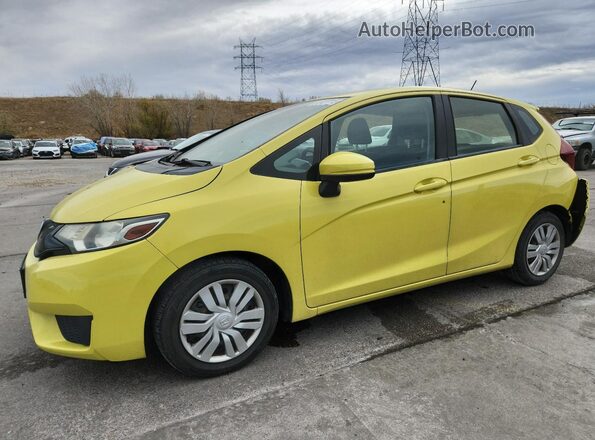 JHMGK5H53GS010959 2016 HONDA FIT Yellow Przód lewy