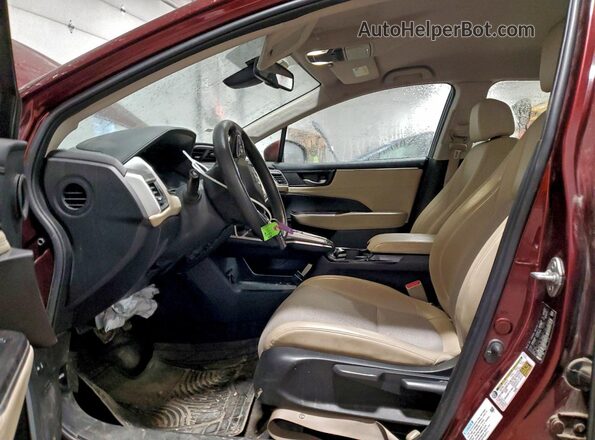 JHMZC5F14JC021945 2018 HONDA CLARITY Maroon Widok wnętrza z przodu