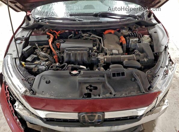 JHMZC5F14JC021945 2018 HONDA CLARITY Maroon Widok wnętrza z tyłu