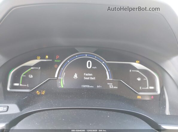 JHMZC5F18KC002087 2019 HONDA CLARITY PLUG-IN HYBRID Белый Вид задних сидений