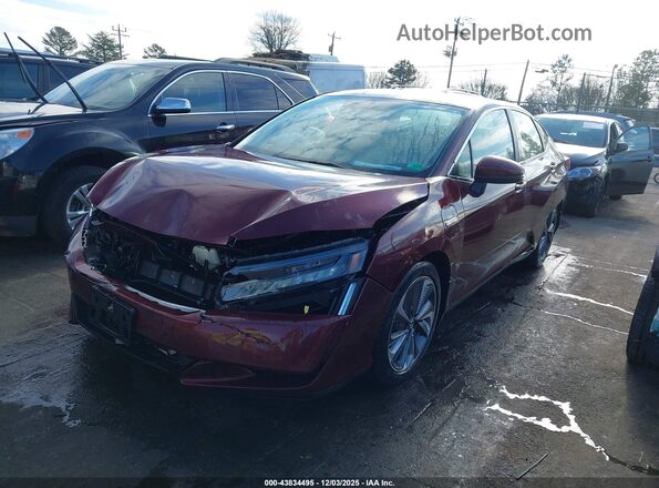JHMZC5F18MC000827 2021 HONDA CLARITY PLUG-IN HYBRID Burgundy Vista tres cuartos delantera izquierda