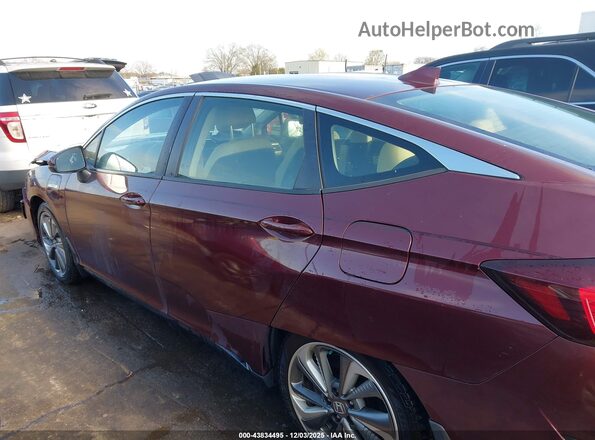 JHMZC5F18MC000827 2021 HONDA CLARITY PLUG-IN HYBRID Burgundy Vista interior de 360 grados